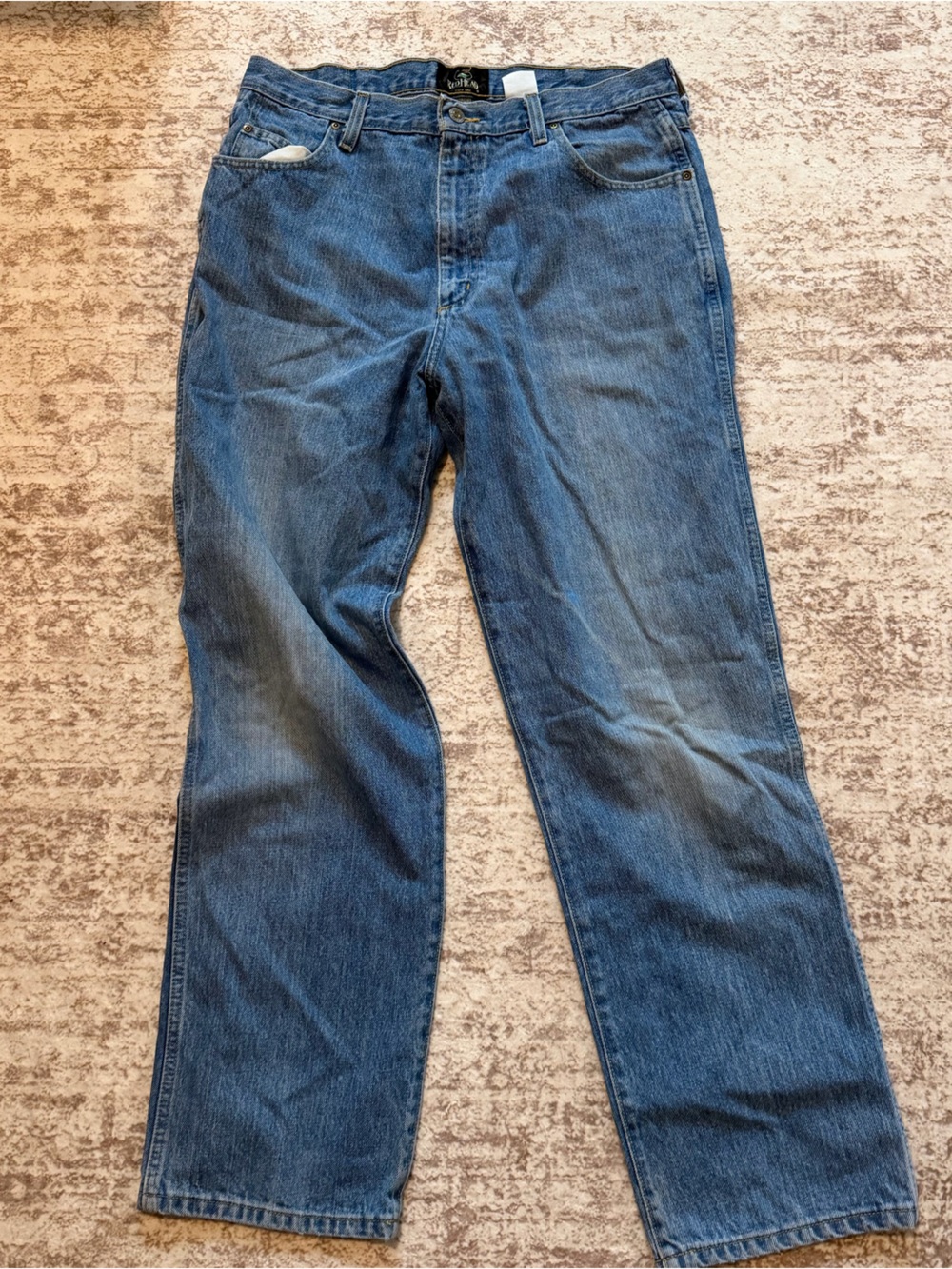 RedHead Men's Straight-Leg Jeans in Medium Blue